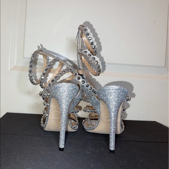 Sergio Rossi Kimberly 105 Crystal Heeled Sandals - Picture 11 of 15